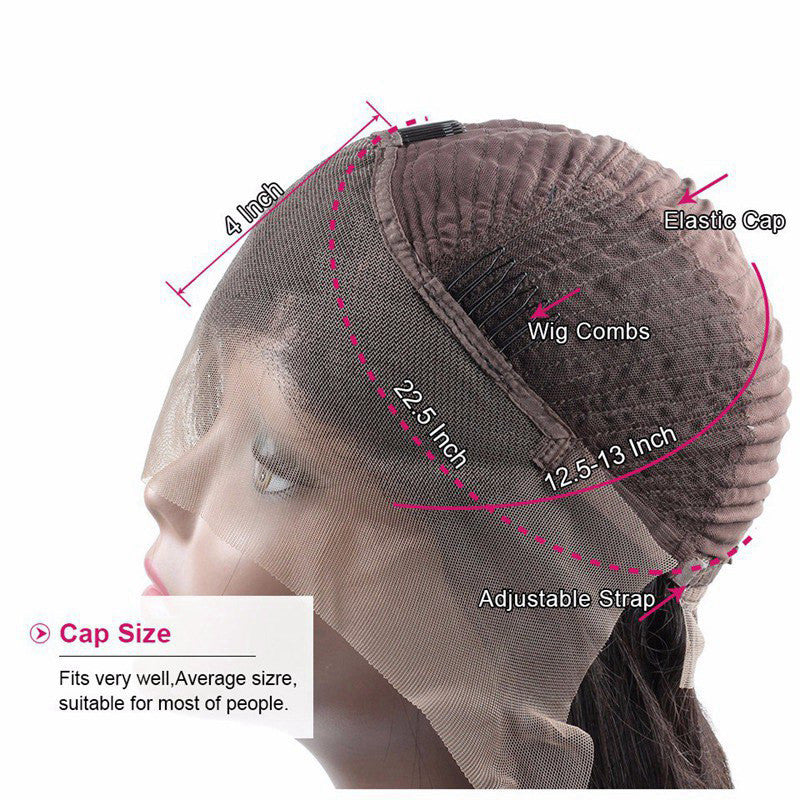 Ombre Lace Front Human Hair Wig – Remy Real Hair, Colorful, Dyeable & Heat-Friendly